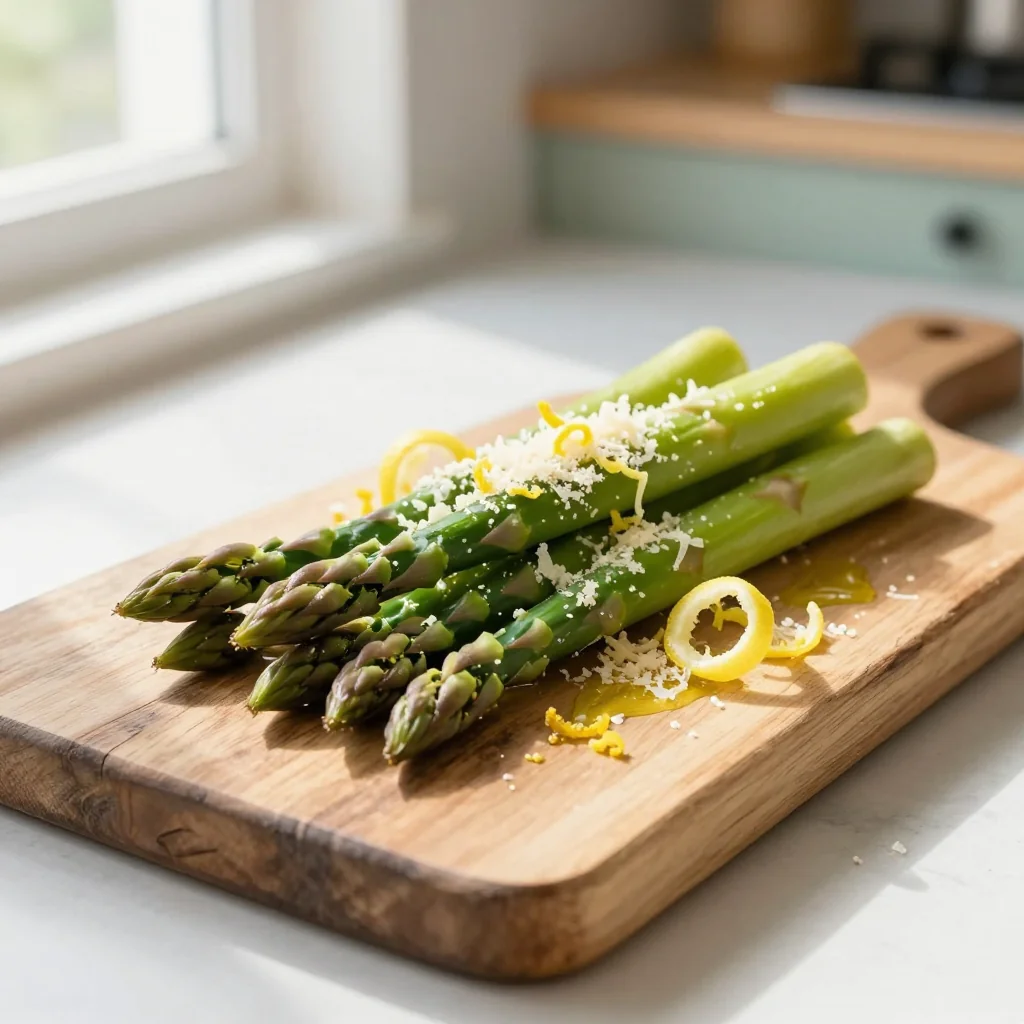 Asparagus with Parmesan and Lemon Zest