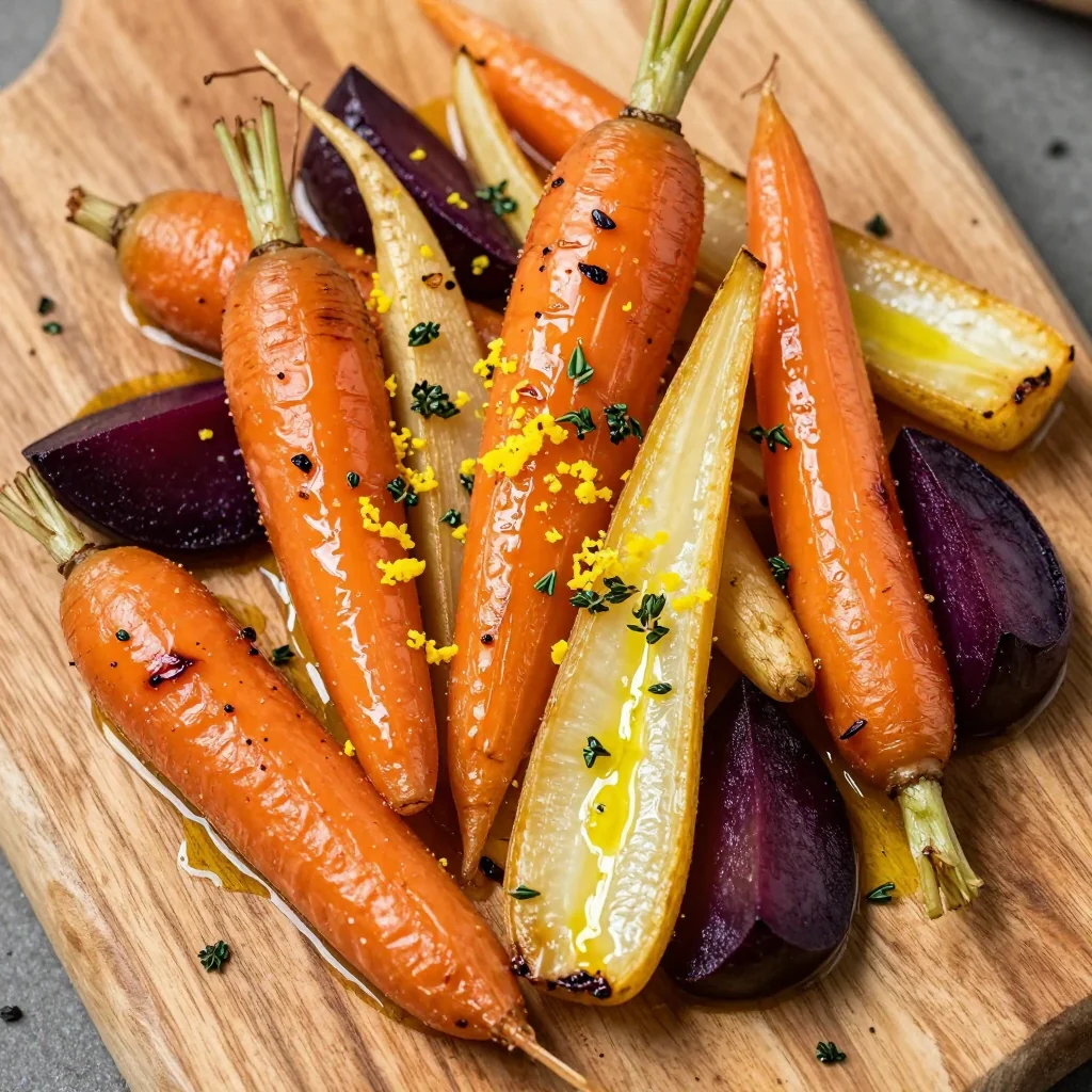 easy clean eating roasted root vegetables with lemon and thyme