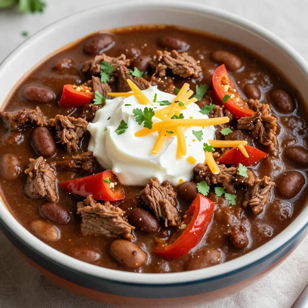 NFL Playoffs Slow Cooker Pulled Pork Chili for Game Day Freezer