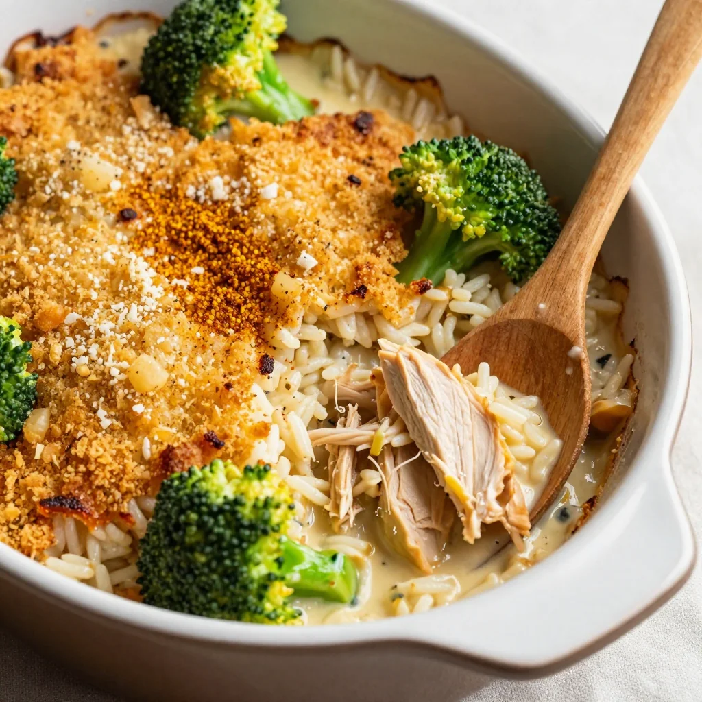 Family-Favorite Chicken Rice Casserole with Broccoli
