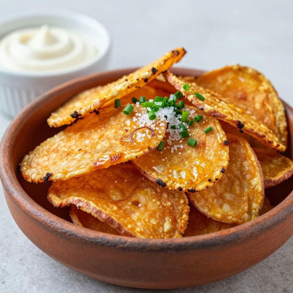 Crispy Oven Baked Sweet Potato Chips for Snacks
