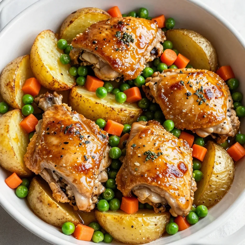 Kid-Friendly Baked Chicken and Potato for a One-Dish Meal