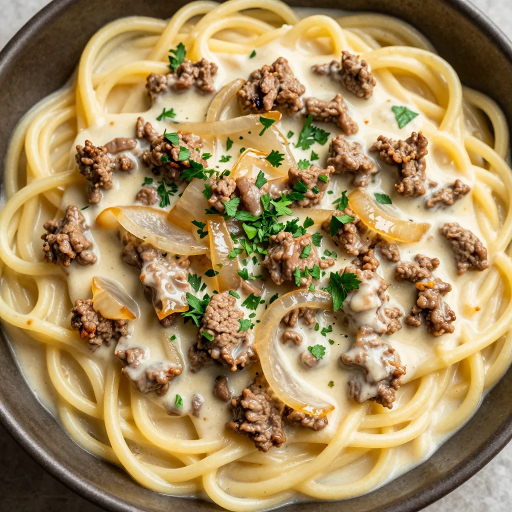 Easy Ground Beef Stroganoff for Budget Dinner Night