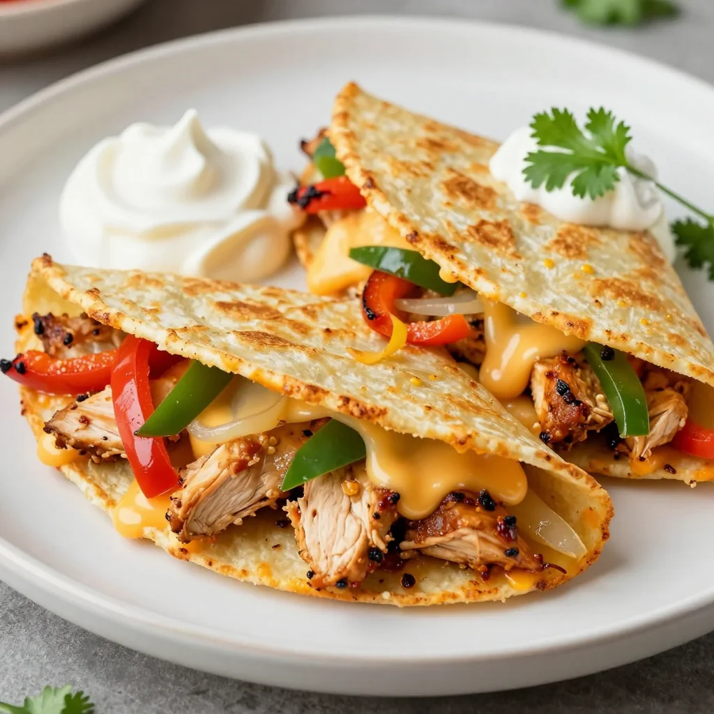 Quick Chicken Fajita Quesadillas for Weeknights