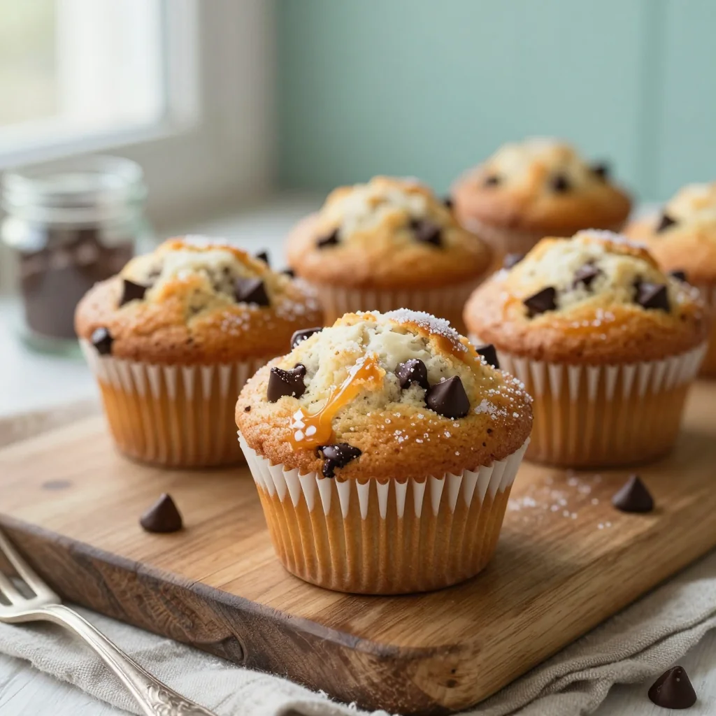 Chocolate Chip Muffins with Sugar Top