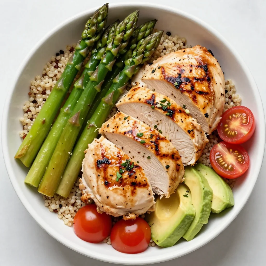 Meal Prep Grilled Chicken and Asparagus Bowls