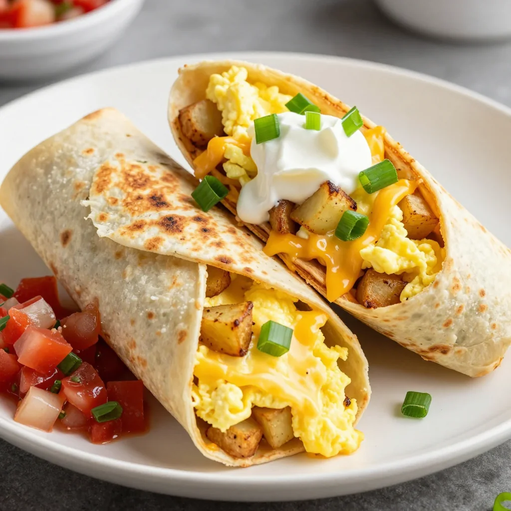 Freezer Prep Breakfast Burritos with Egg and Potato