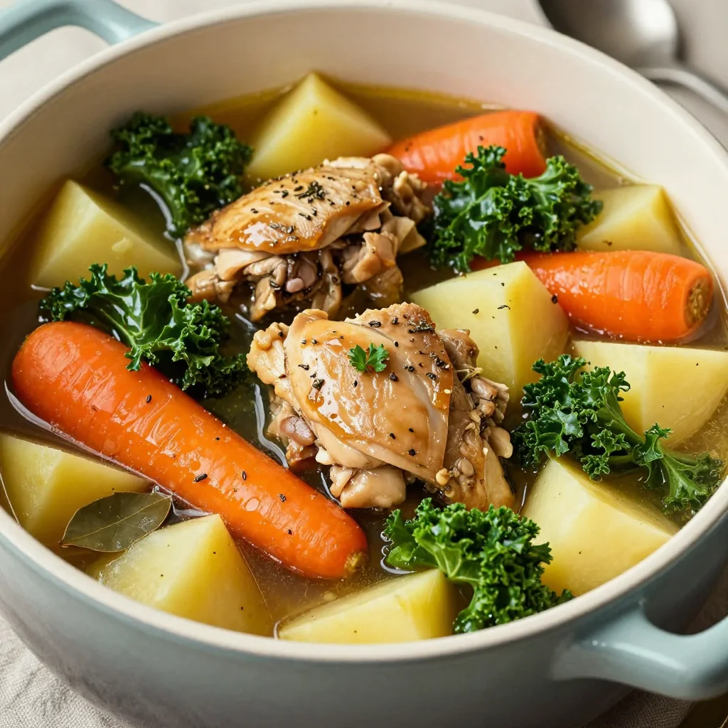 budgetfriendly onepot chicken stew with winter vegetables