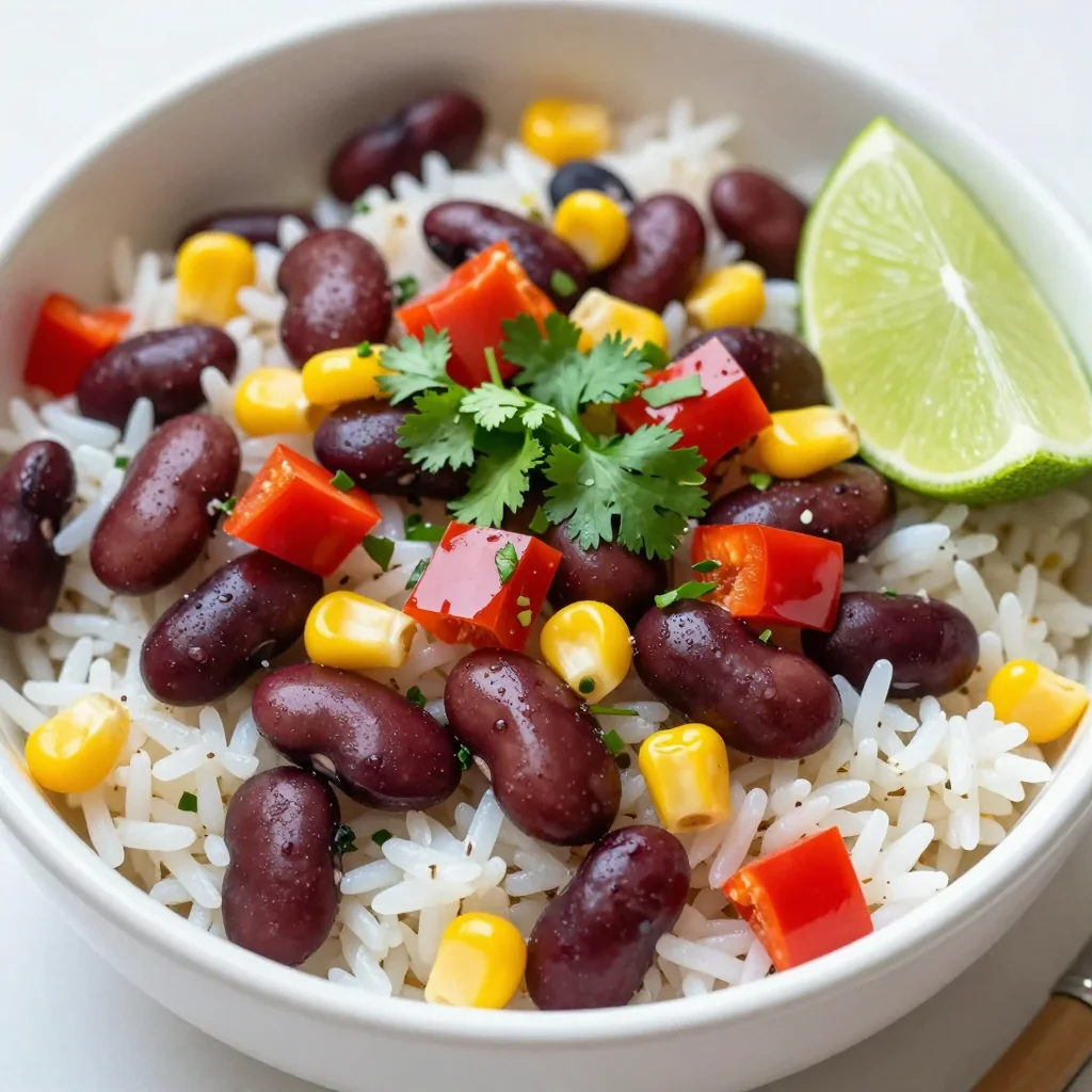 Kid Friendly Rice and Beans from Pantry Staples