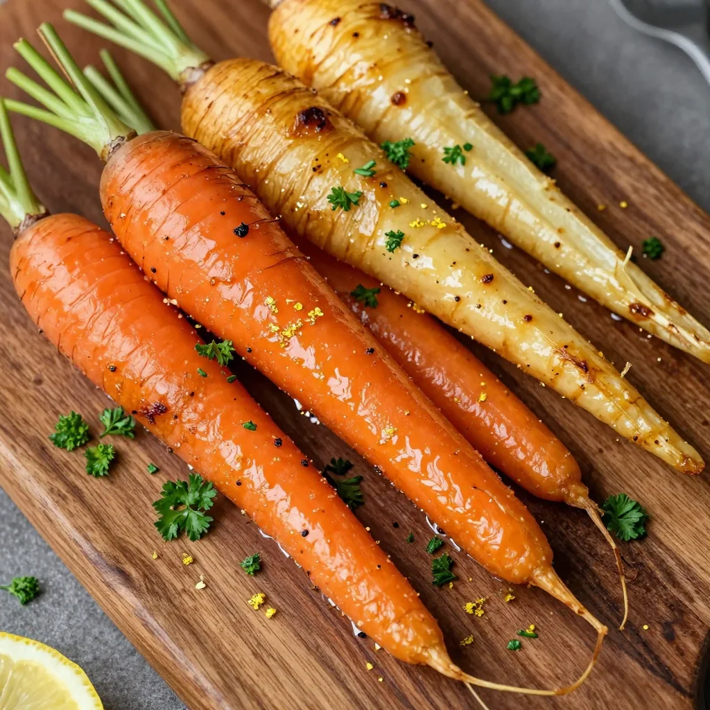 healthy lemon garlic roasted carrots and parsnips for nutrientpacked meals
