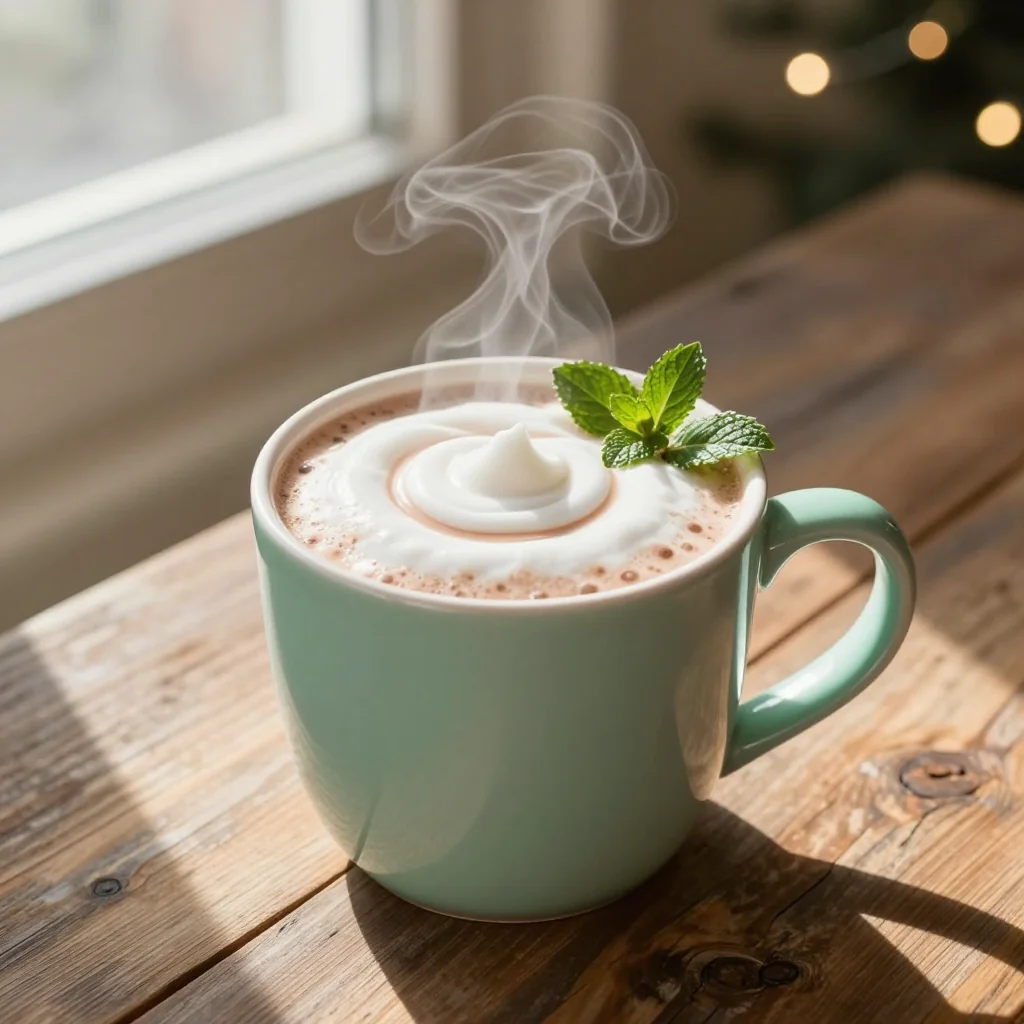 White Hot Chocolate with Peppermint