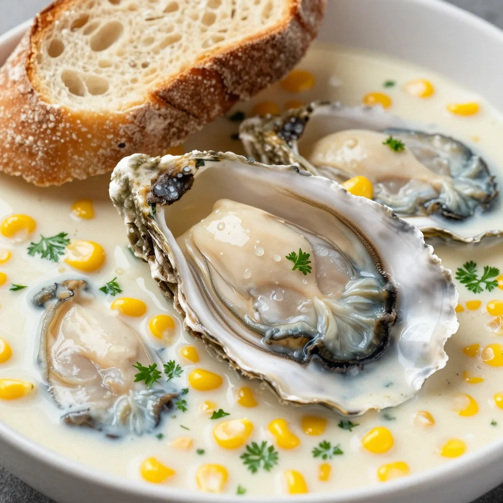 New Year's Day Slow Cooker Oyster And Corn Stew