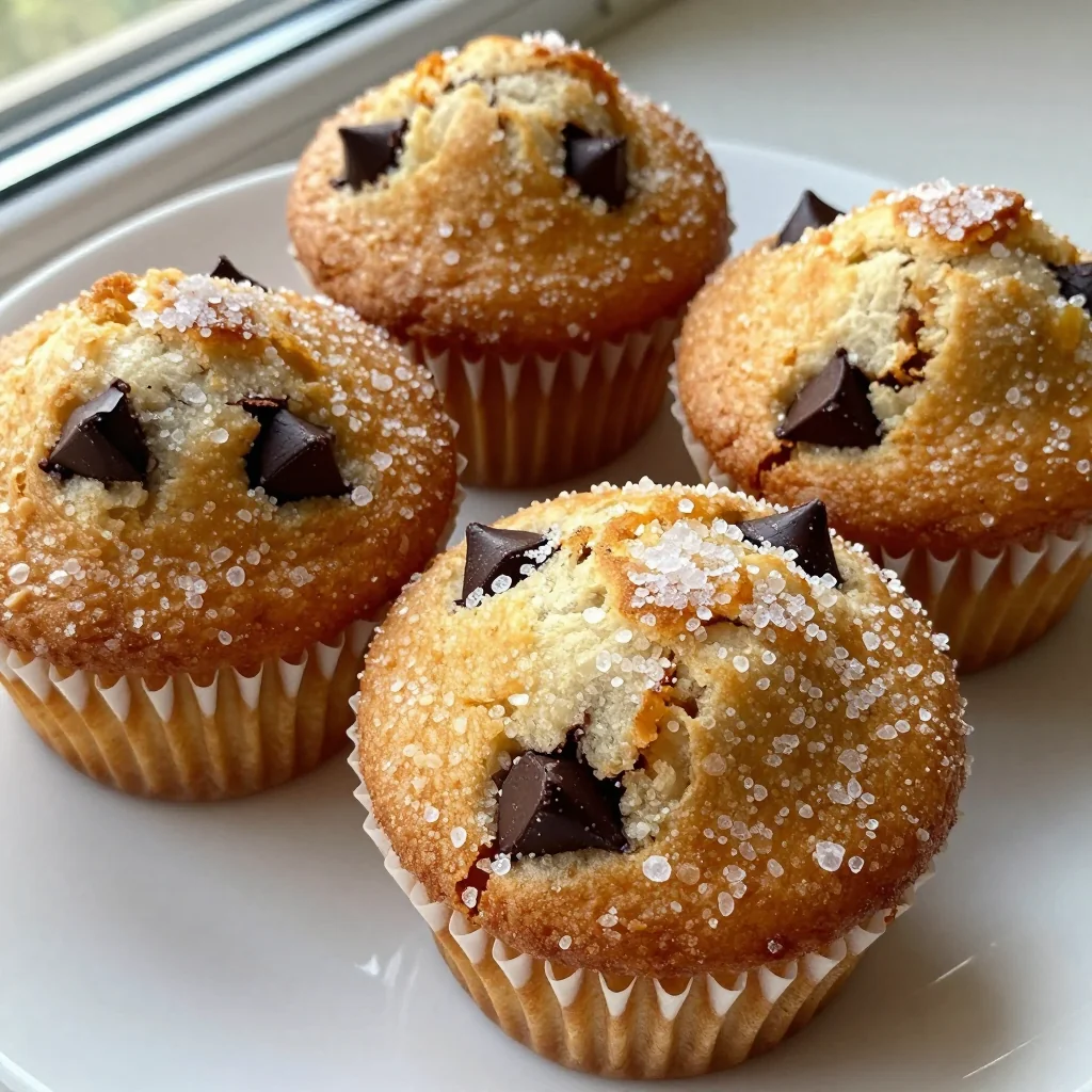 Chocolate Chip Muffins with Sugar Topping