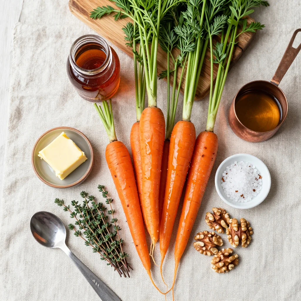 All ingredients laid out on a wooden board