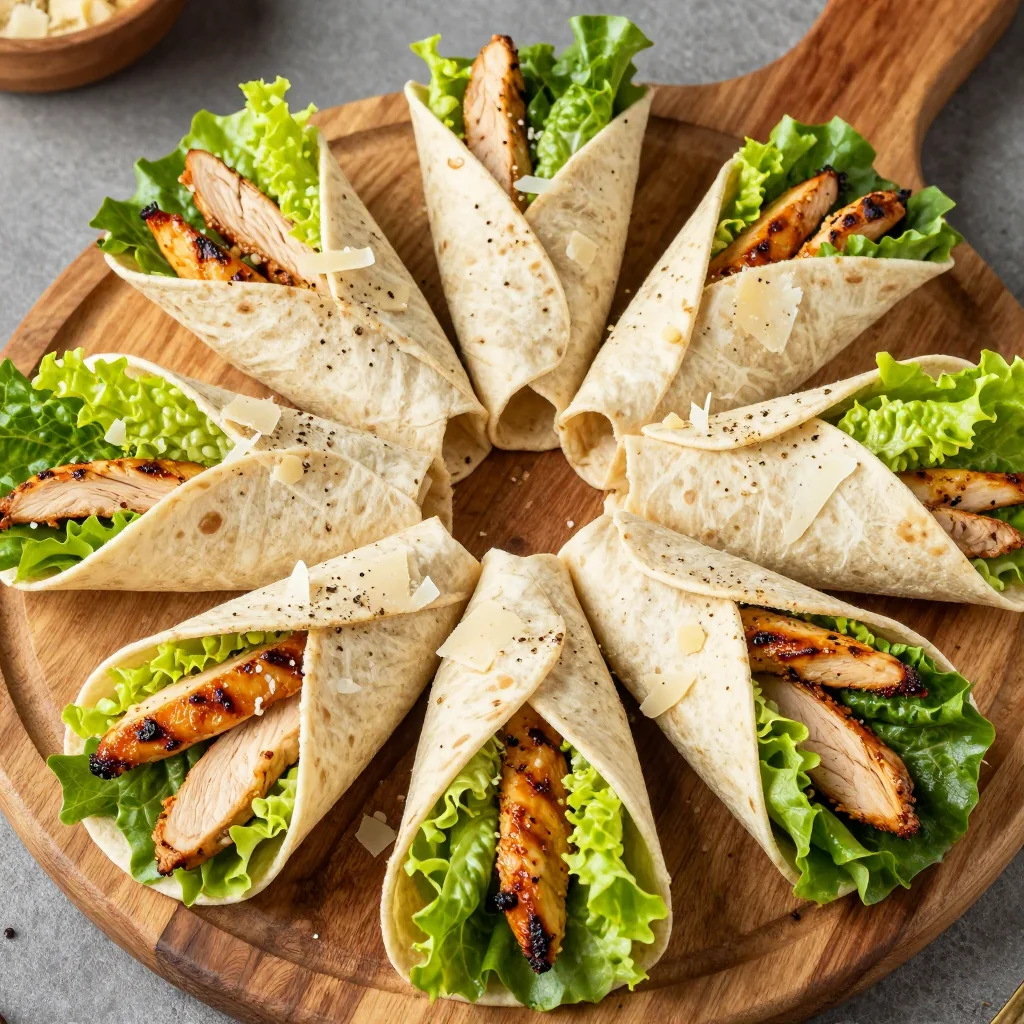 Clean Eating Grilled Chicken Caesar Salad Wraps