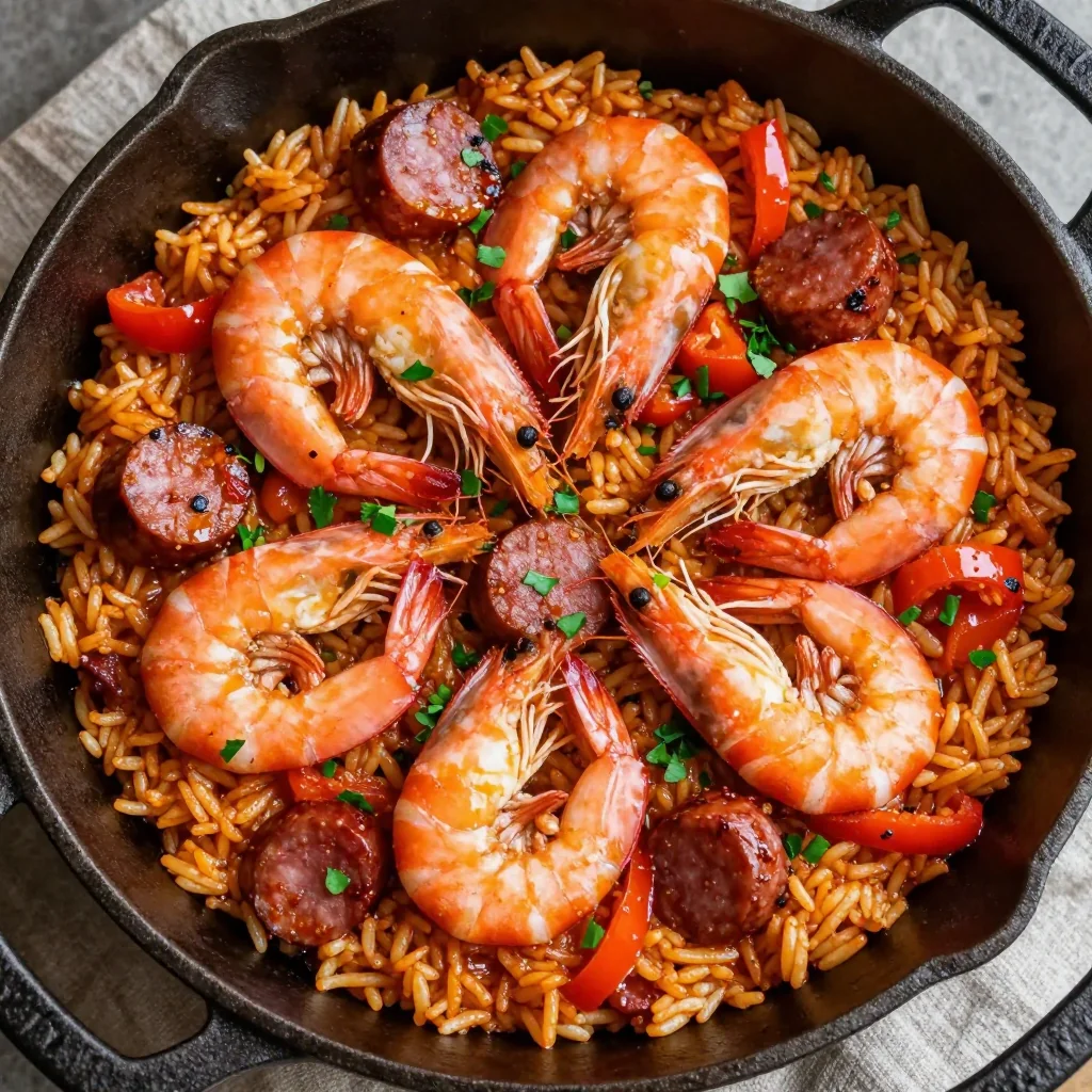 MLK Day One Pot Jambalaya with Shrimp and Rice