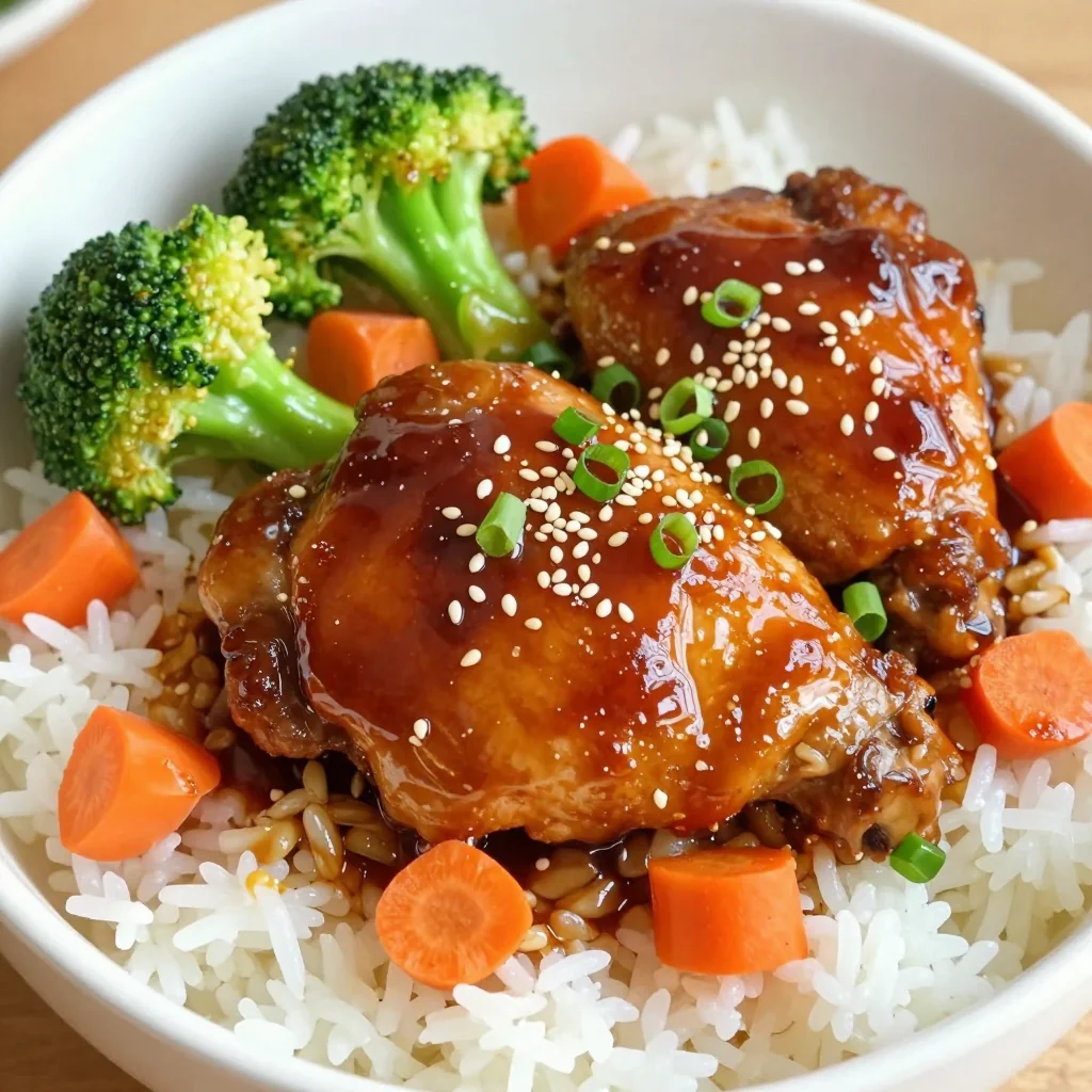 Slow Cooker Chicken Teriyaki for Easy Bowls