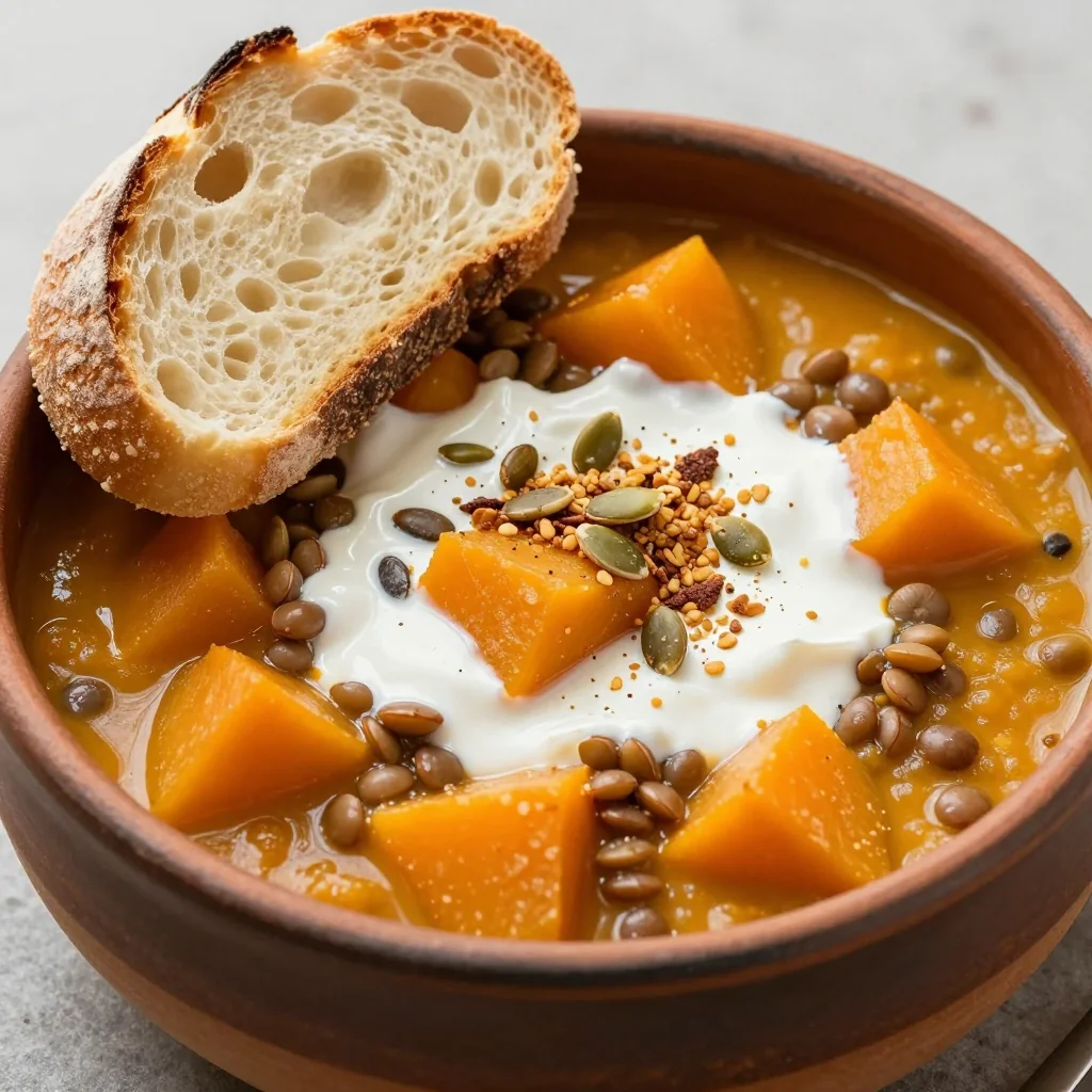 Cozy Butternut Squash and Lentil Stew for Goals