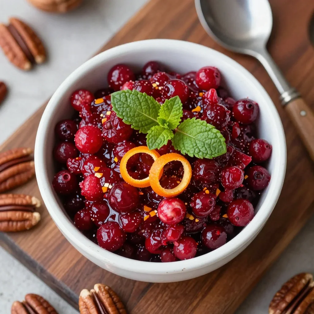 zesty orange cranberry relish for festive holiday appetizers and dips