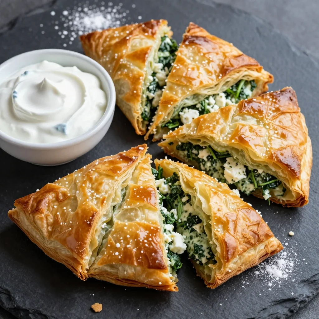 Freezer Friendly Spinach and Feta Turnovers