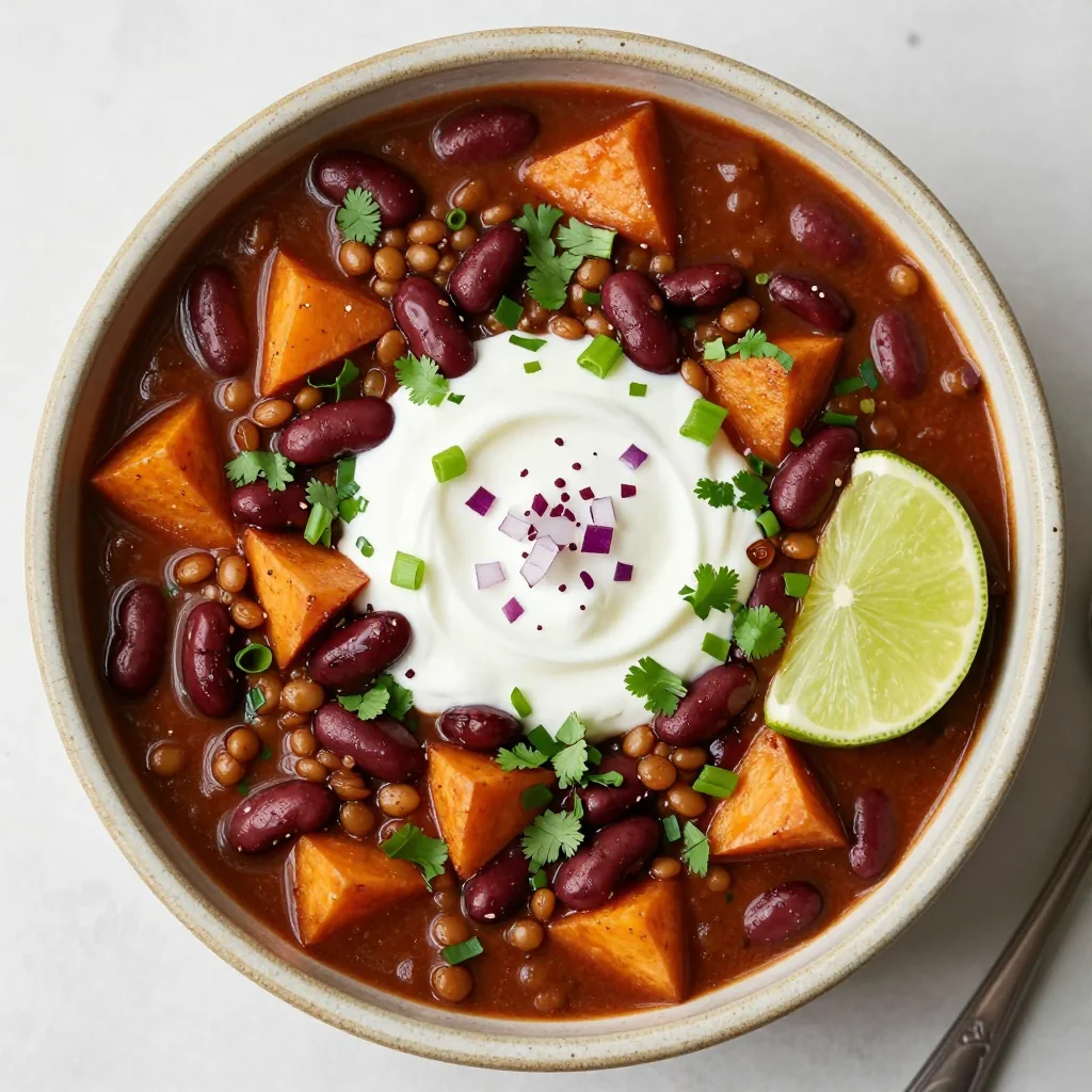 New Year's Day Slow Cooker Vegan Chili for Health