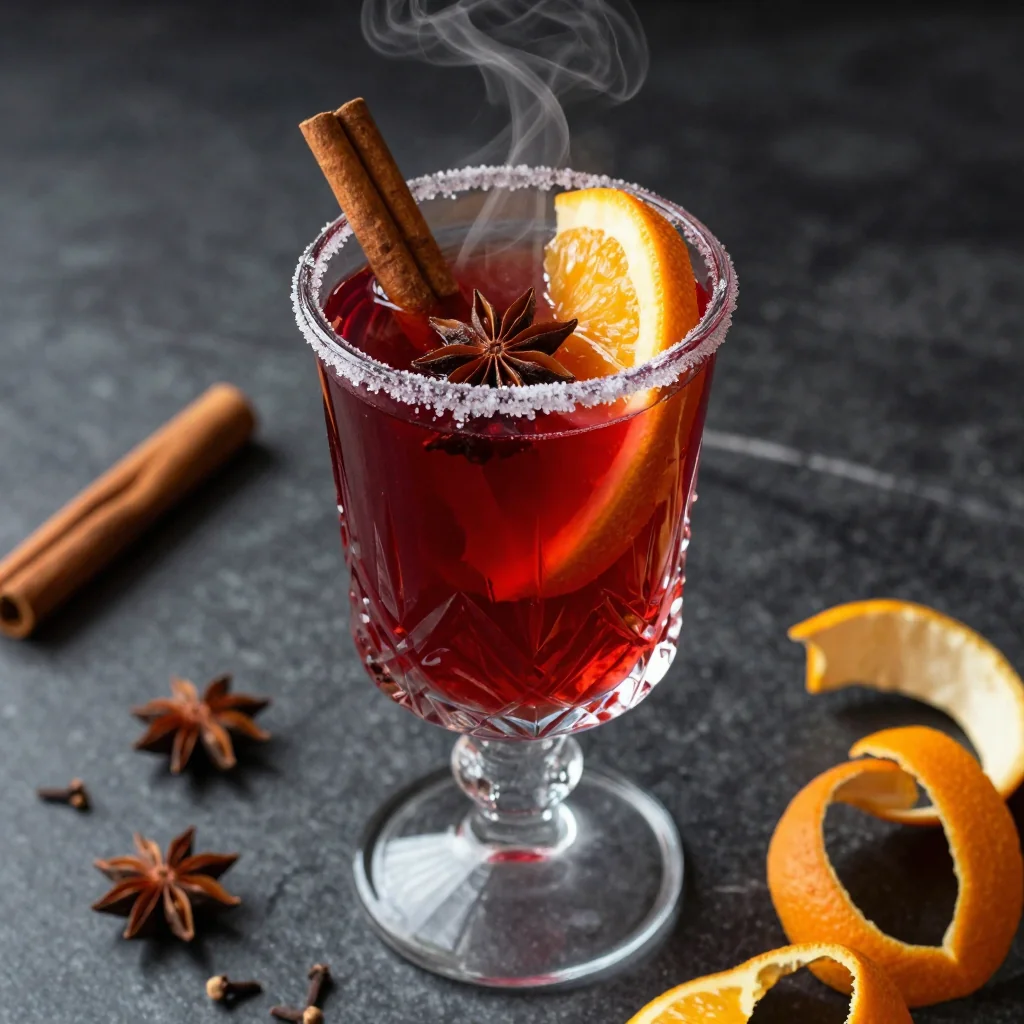 Warm Spiced Mulled Wine for New Year's Eve Parties