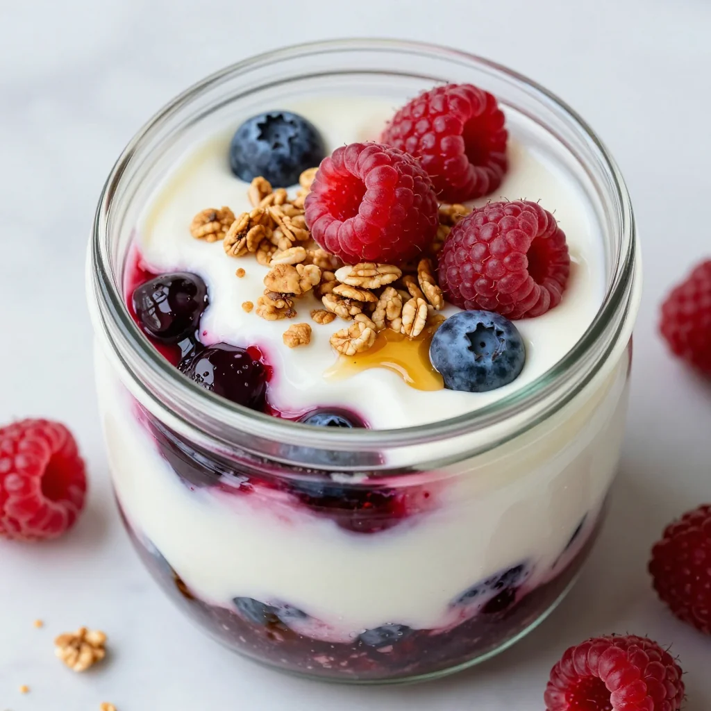 Freezer Prep Breakfast Parfaits with Yogurt and Granola