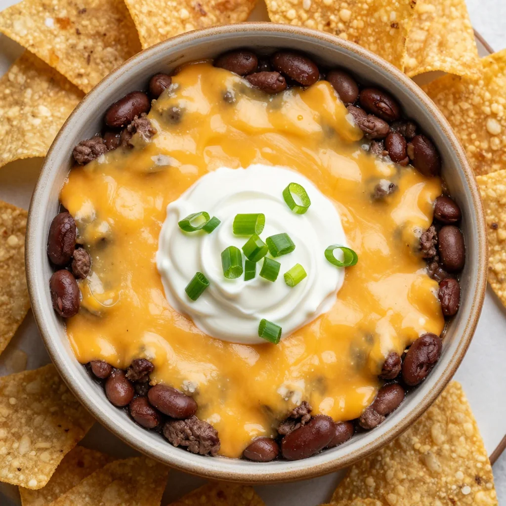 Cozy NFL Playoff Chili Cheese Dip That Is Warm