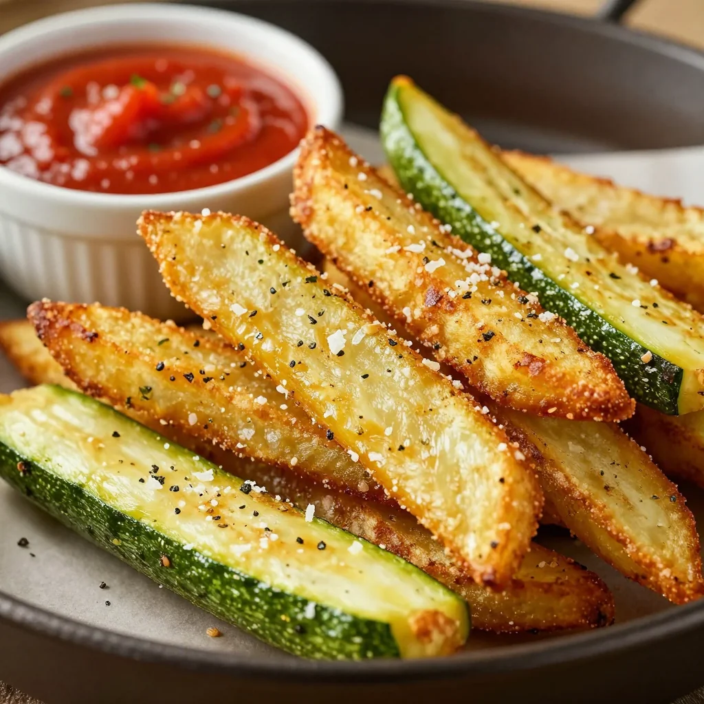Crunchy Parmesan Zucchini Fries for NFL Playoff Appetizer