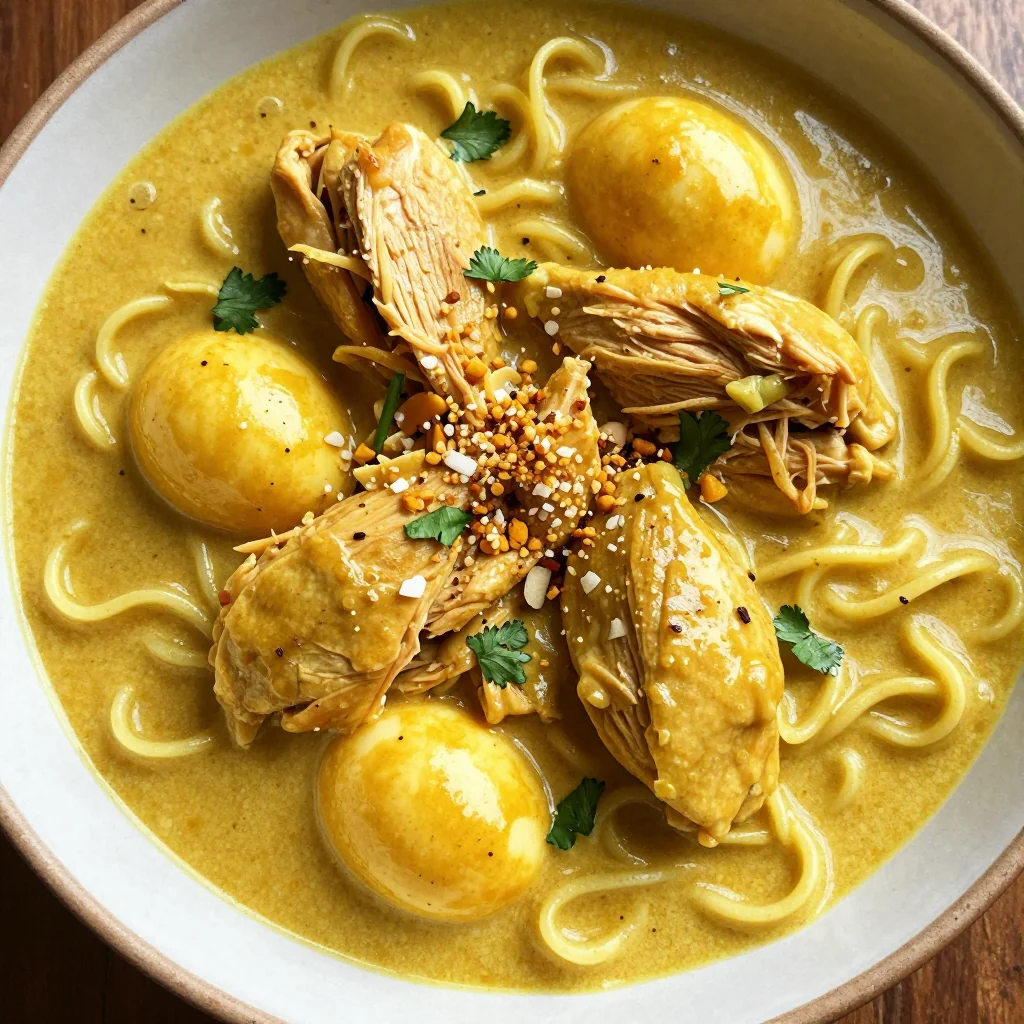 Cozy Slow Cooker Chicken And Noodle Curry