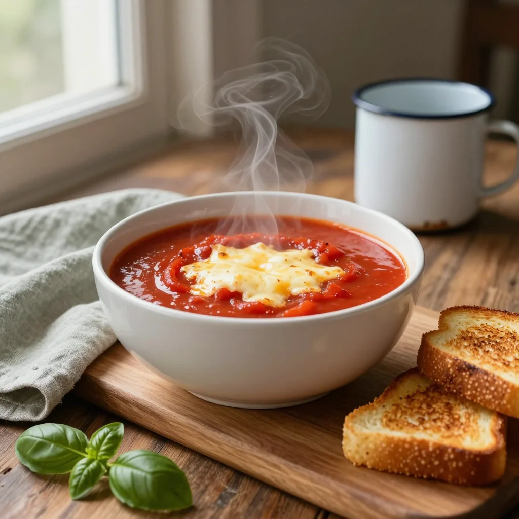 Tomato Soup with Grilled Cheese Dippers