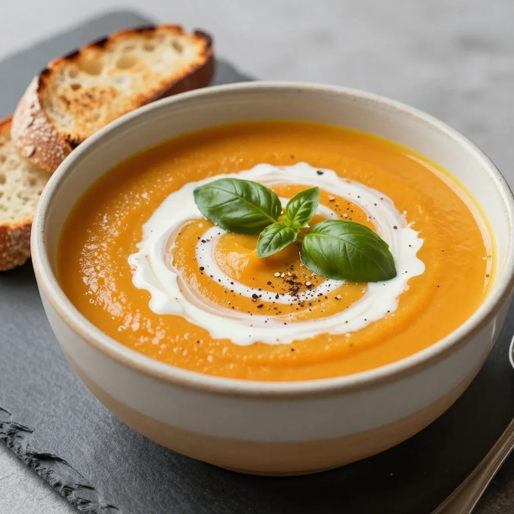 Creamy Roasted Red Pepper and Tomato Soup for Detox