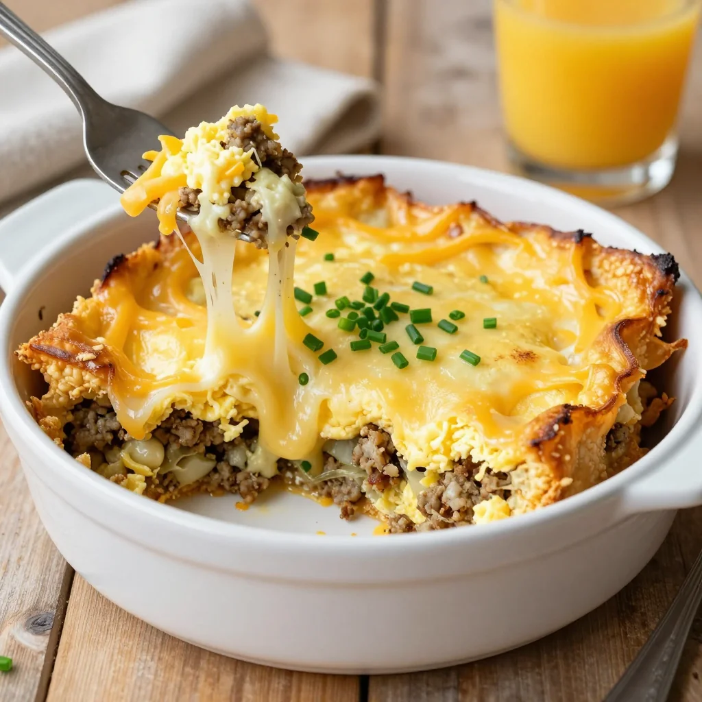 Freezer Breakfast Sausage and Egg Casserole for Mornings