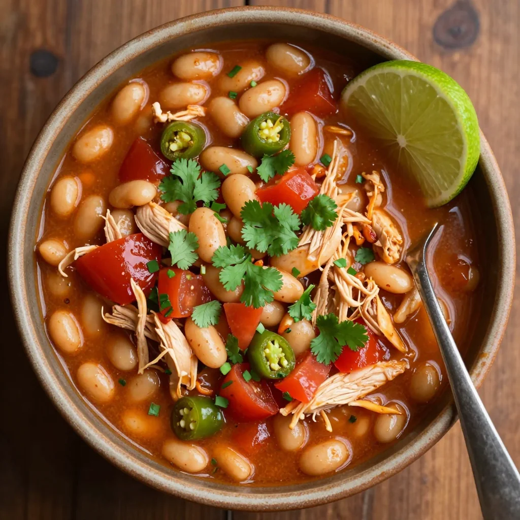 Quick White Bean Chicken Chili for NFL Playoffs