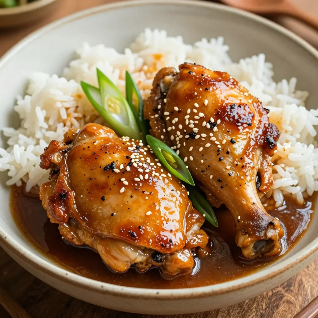Slow Cooker Adobo Chicken That Is Sweet And Savory And Easy