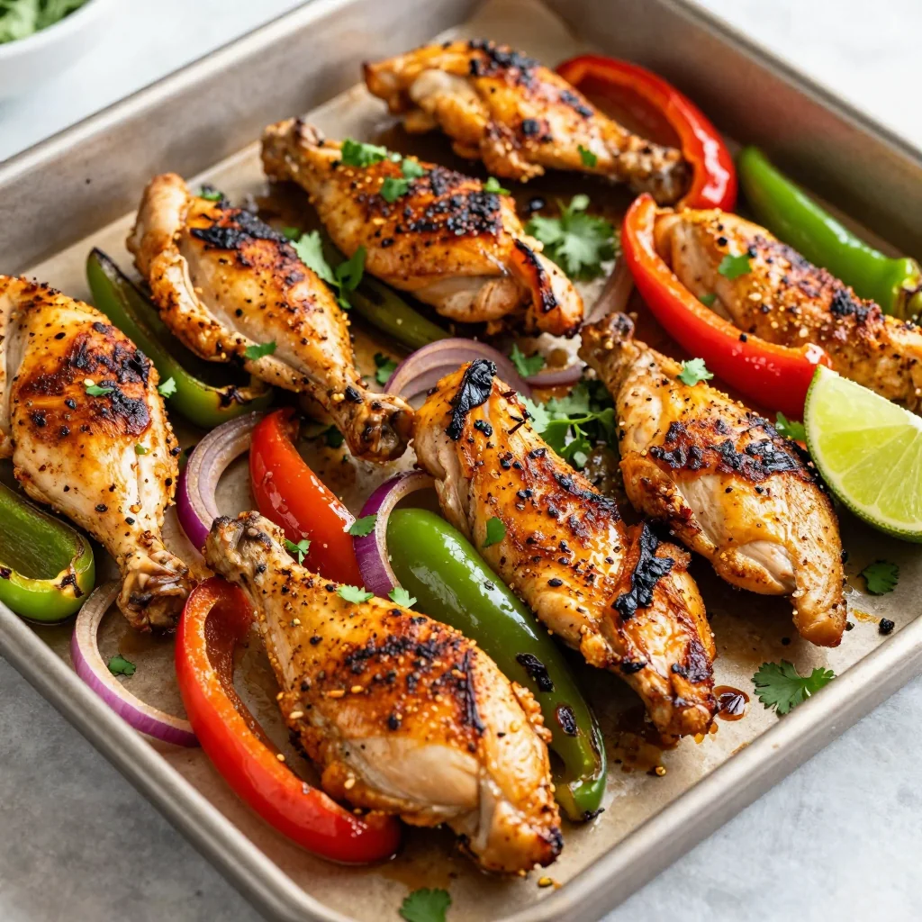 Clean Eating Sheet Pan Chicken Fajitas for Dinner Tonight