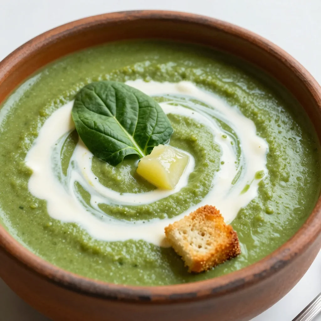 warm spinach and potato soup perfect for chilly january nights