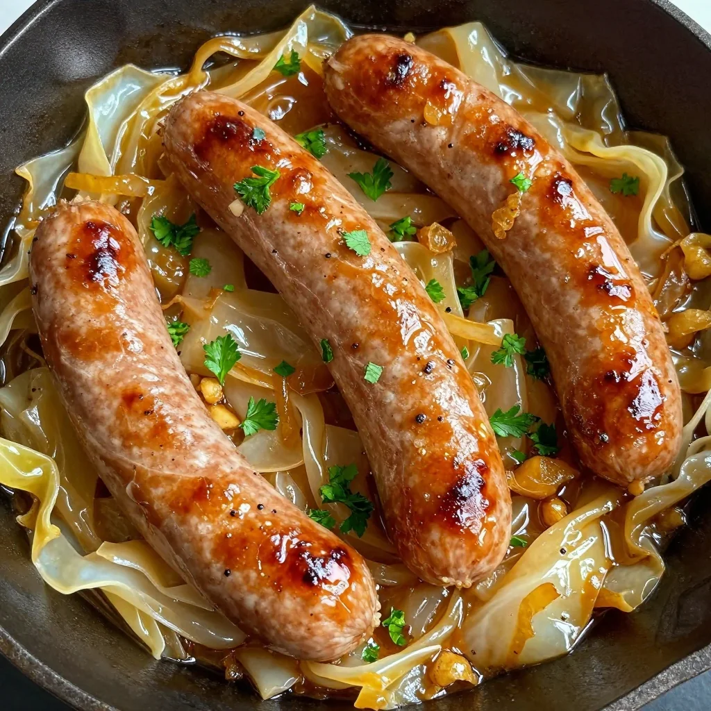 budgetfriendly cabbage and sausage skillet for cold january evenings
