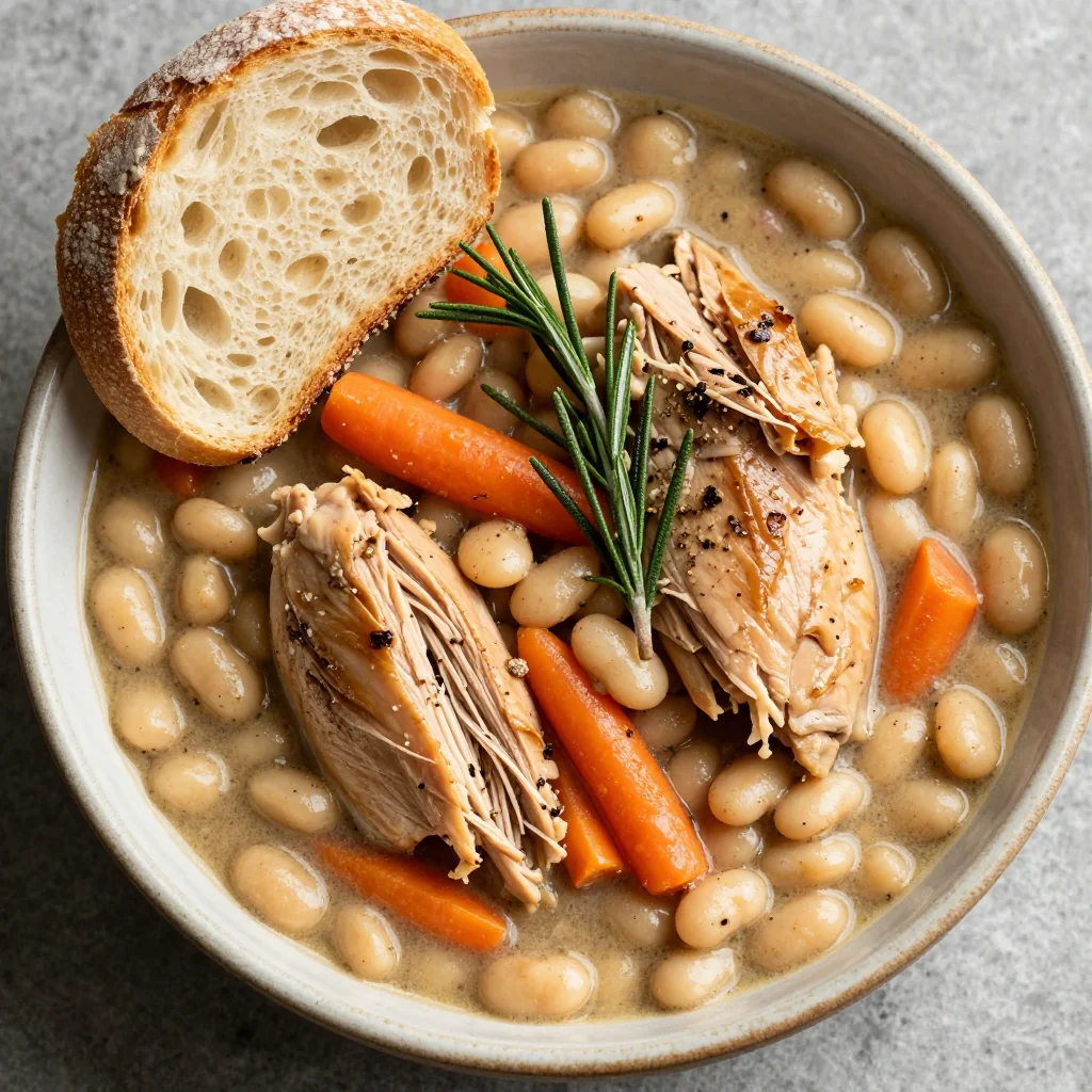 Slow Cooker Chicken and White Bean Stew for Meal Prep
