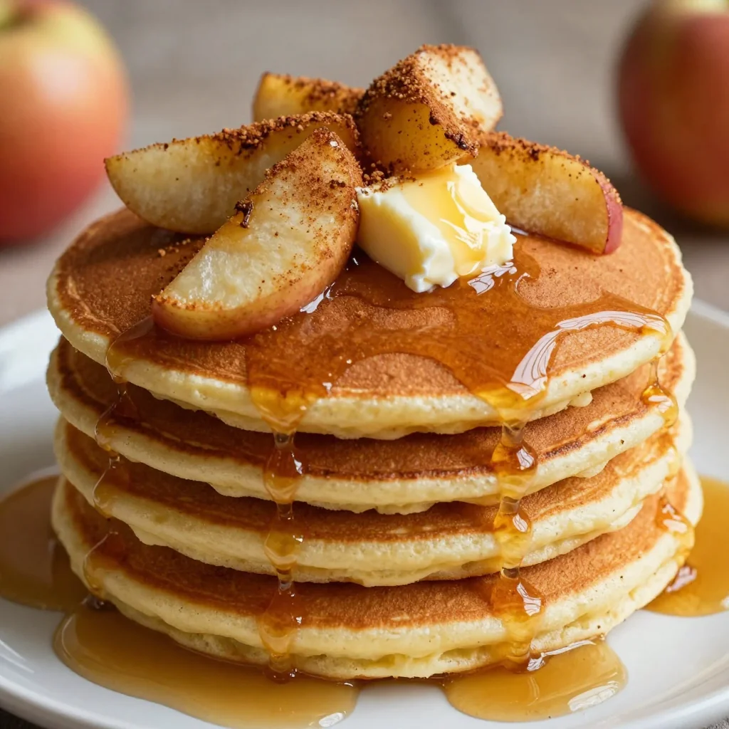 Warm Spiced Apple Cider Pancakes for a Fall Feast