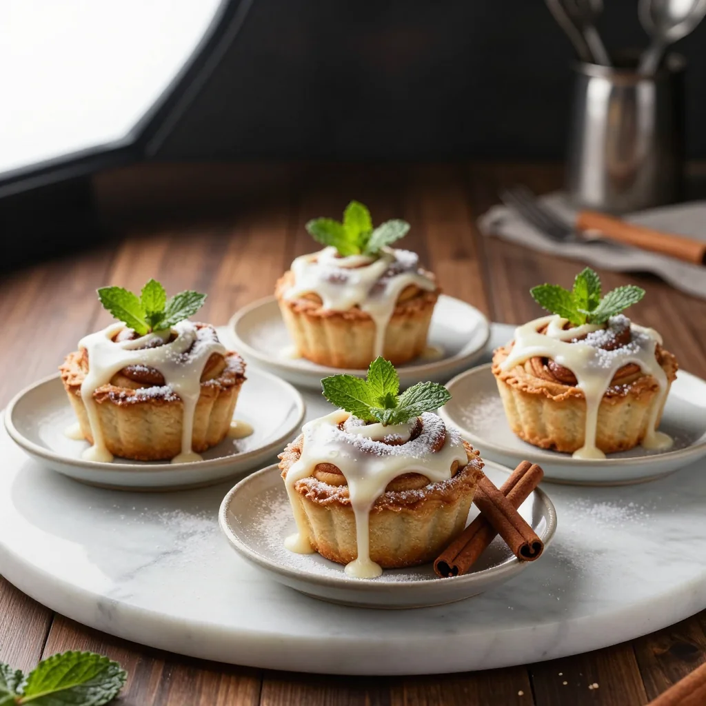 Cinnamon Roll Apple Pie Cups