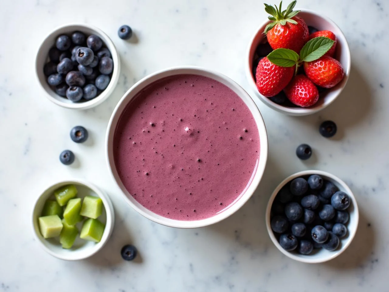 Ingredients for Acai Smoothie Bowl