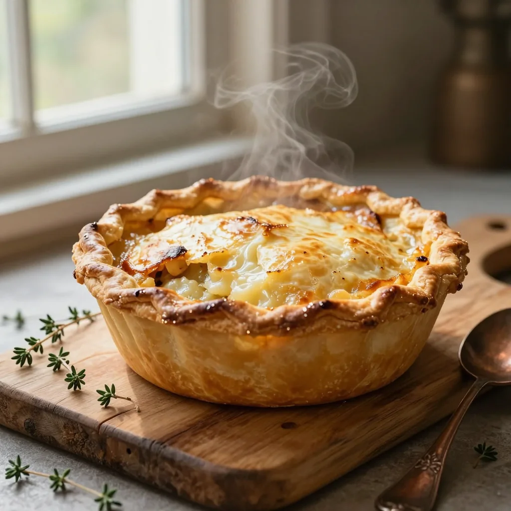 Pot Pie with Chicken Veggies and Pie Crust