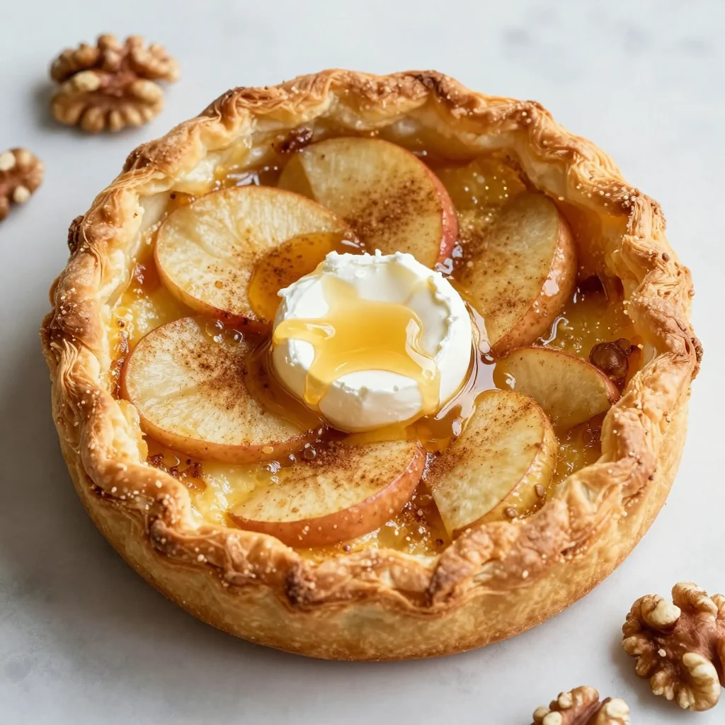Warm Apple and Brie Tart for a Savory Appetizer