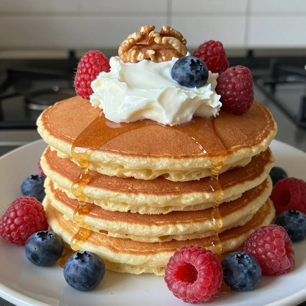 Warm Protein Pancakes Without Flour for Winter Breakfasts