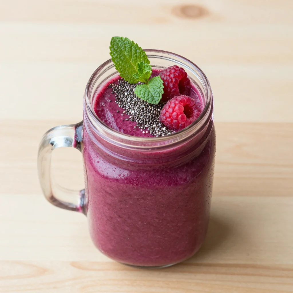 Vibrant Berry Detox Smoothie For Skin Health