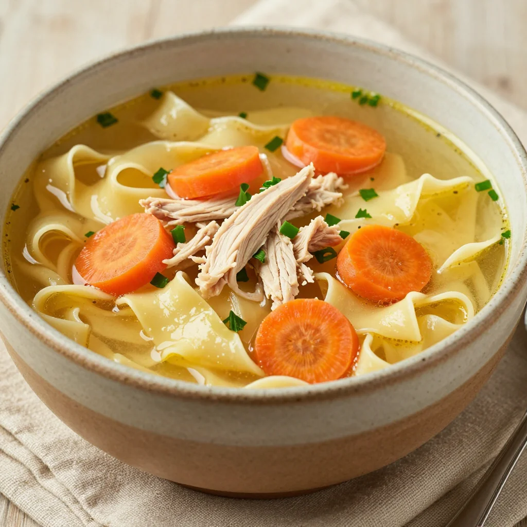 Comforting Chicken Noodle Soup for January Blues