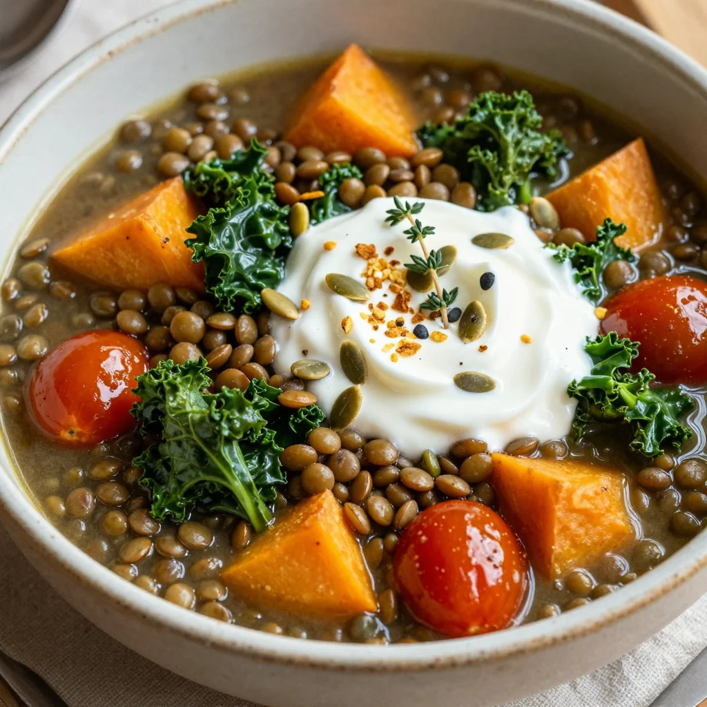 highprotein lentil and kale stew for nourishing january suppers