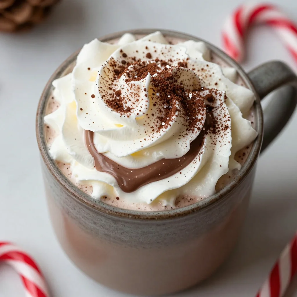 Frothy Peppermint Hot Chocolate For A Cozy Night