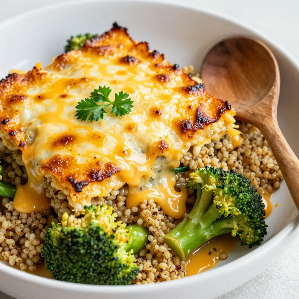 Cheesy Broccoli Quinoa Bake For Meal Prep Lunches Wins